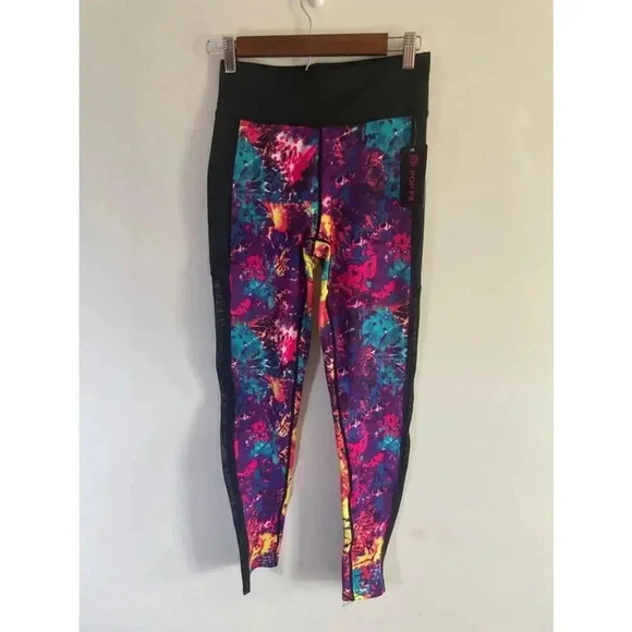 NWT Women's PopFit Multicolor Leggings Size‎ S Yoga Pants 0305 - Picture 1 of 10